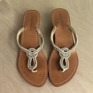 Tommy Bahama Rhinestone Thong Sandal w/Wedge Heel